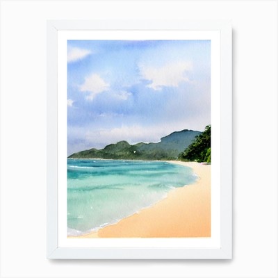 Maracas Bay, Trinidad und Tobago Wa gerahmtes Wandbild Poster Leinwanddruck Bild