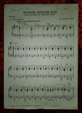 Maggie, Maggie May - Lionel Bart Sheet Music Piano . Ref00069