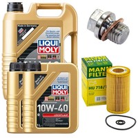 MotoröL Filter Set 10W-40 Liqui Moly 7 Liter + Schraube FüR Mercedes E-Klasse