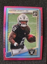 2025 Panini - Rated Rookie Ashton Jeanty #305 Optic Preview Pink Prizm (RC)