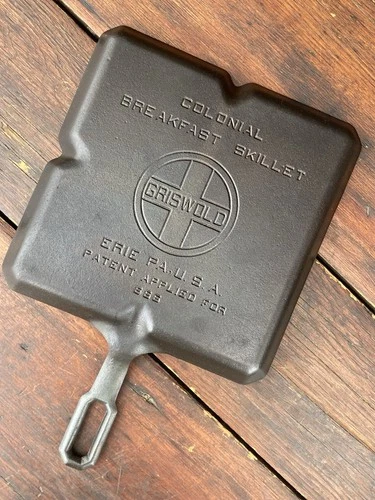 griswold cast iron colonial breakfast skillet