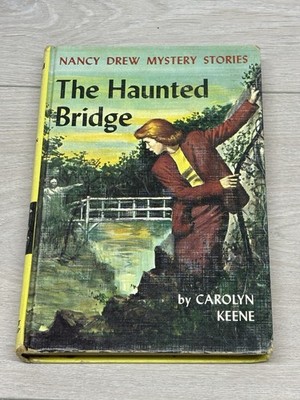 Vintage 1937 Nancy Drew Mystery Stories The Haunted Bridge Book #15 Grosset