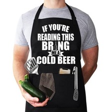 Funny Aprons for Men Ultimate Chef Cooking Apron, Perfect Husband Birthday G...