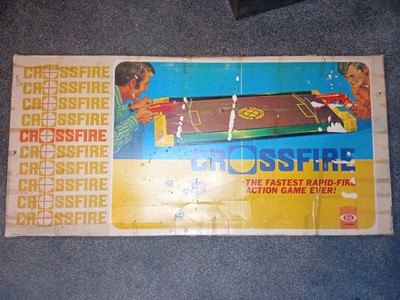Vintage 70er Crossfire Ideal Game Tabletop Schnellfeuerball komplett gemischt sehr guter Zustand.