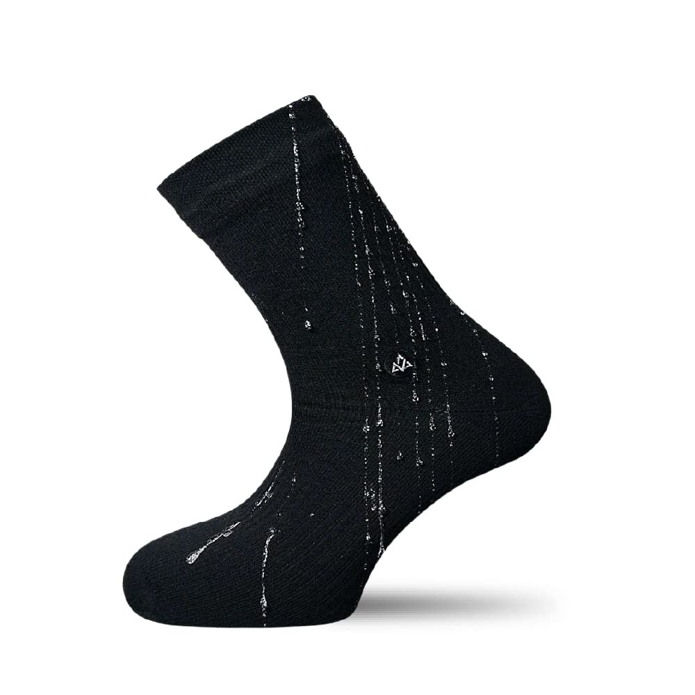 Chaussettes étanches en bambou respirant et coupe-vent couleur noir taille M