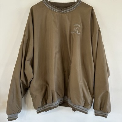 VTG Golf Pullover Track Jacket 90s Windbreak XL Beige Country Club Gorpcore