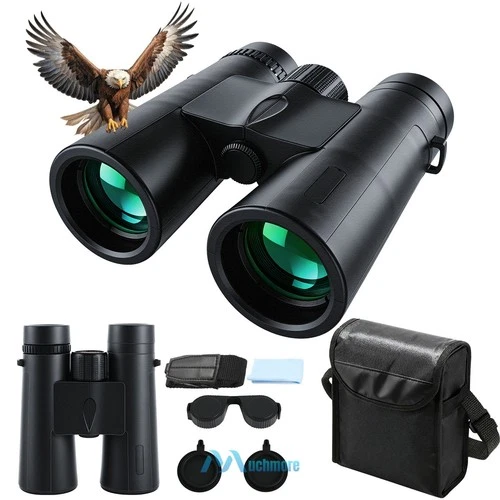 12X42 HD Military Zoom Powerful Binoculars Day/Low Night Optics Hunting & Case