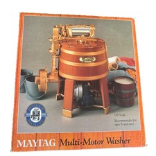 Vintage 1993 ErtL Maytag Multi-Motor Washer 1/6 Scale Die-Cast Metal No.4967