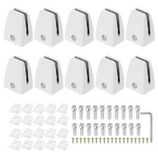 10 Pcs Office Desk Partition Bracket, Aluminu...