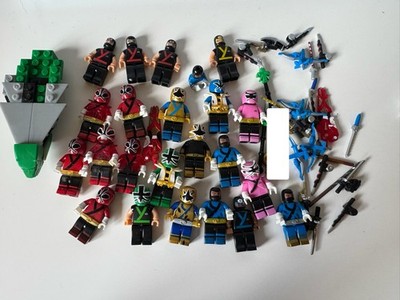 Mega Bloks Power Rangers Super Samurai 22 figures inc Gold, Pink, Blue ...