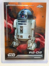 2024 Topps Chrome Star Wars R2-D2 108 Orange Refractor 13/25