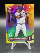 Dustin Harris 2022 Bowman Prospects 1st Yellow Foil /75 - 1st Edition