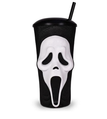 2026 Scream 7 Ghost Face Tumbler Grippr Cup With Straw
