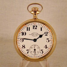 VINTAGE HAMILTON "974 SPECIAL" 17j 14k GOLD FILLED OPEN FACE 16s POCKET WATCH
