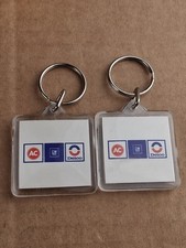 2 Vintage AC Delco GM General Motors Lucite Keychains
