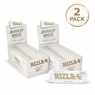 Cartine Rizla Bianche Corte White Regular   Box 2 x 50 Libretti Originali