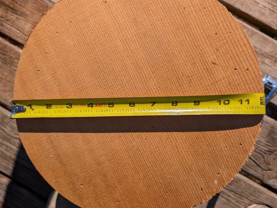 WI Barn Vintage? Antique? New? Wood Slotted Pail With Cover Lid No Handle - Image 2 of 4