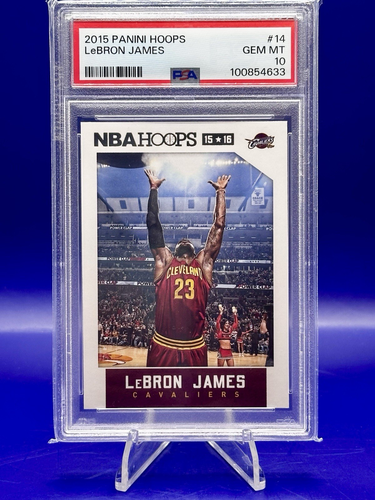 2015 Panini NBA Hoops - LeBron James #14 PSA 10 **FREE SHIPPING**