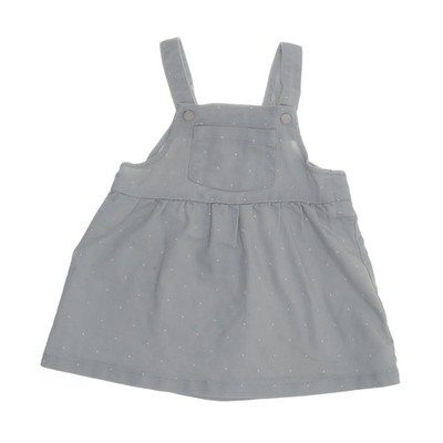 H&M, Latzkleid, Größe: 80, Grün/Weiß, Baumwolle/Elasthan/Polyester #Ebr