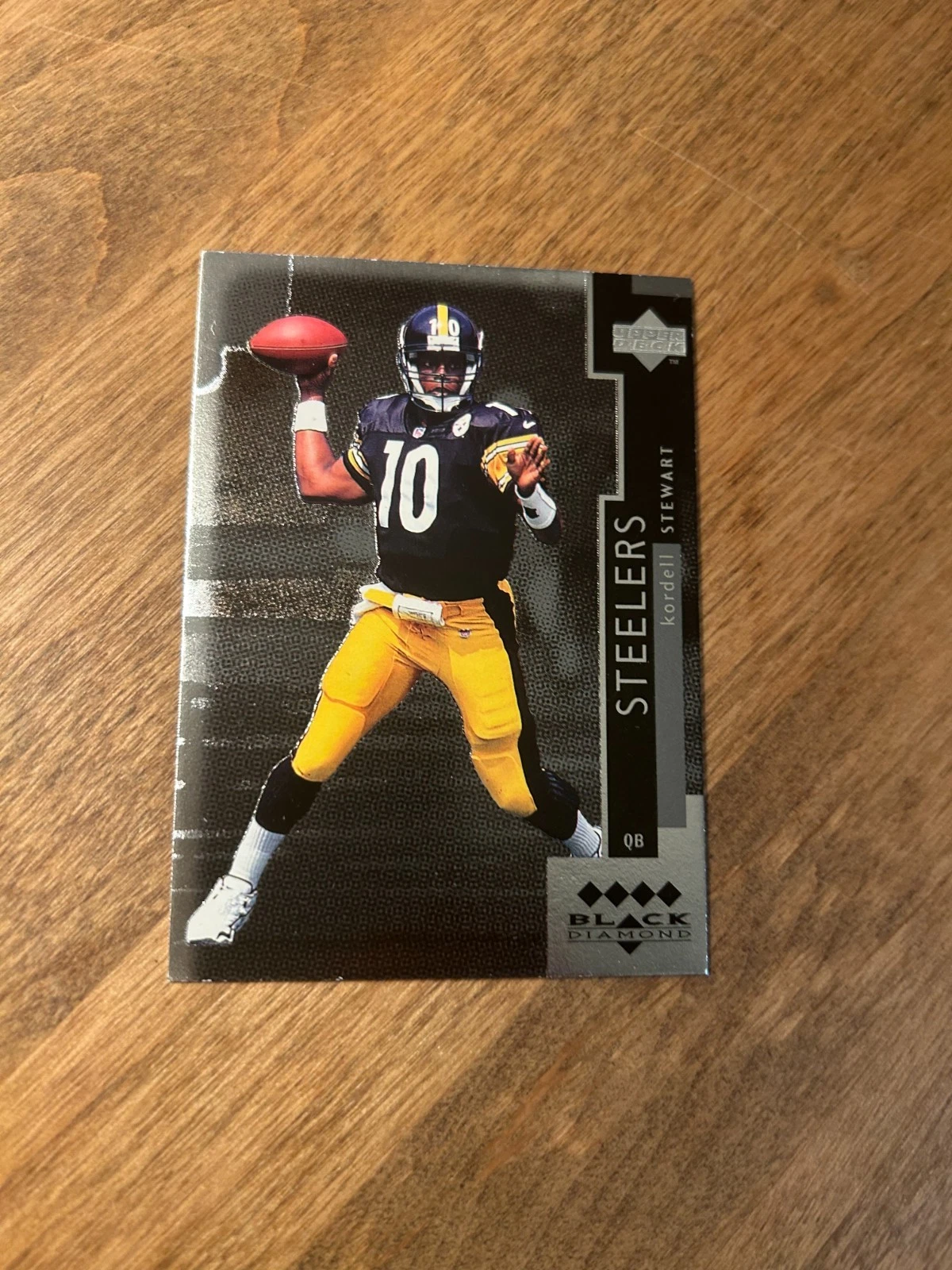 1998 UPPER DECK BLACK DIAMOND QUADRUPLE KORDELL STEWART PITTSBURGH STEELERS