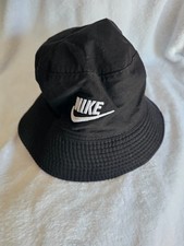 Youth Nike Swoosh Logo Bucket Hat Reversible Beach Sun Pink Black One Size