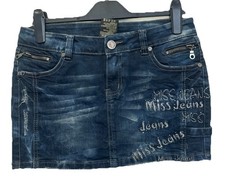 Y2k 2000’s Miss Jeans Blue Denim Mini Skirt Size 42 Approx 10