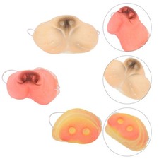 3pcs Vinyl Animal Noses Cosplay Accessory Nose Performance Prop for Halloween