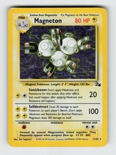 Magneton 11/62 Unlimited Holo Rare Fossil Pokemon 1999 Moderately Played on eBay