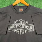 VTG Harley Davidson T Shirt Mens XL Black Lakeland Florida Dealer Graphic Y2K