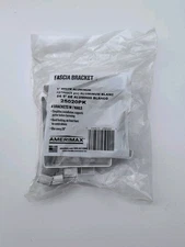 Amerimax 25020  Fascia Bracket, 5", White Aluminum 4 Brackets With Nails