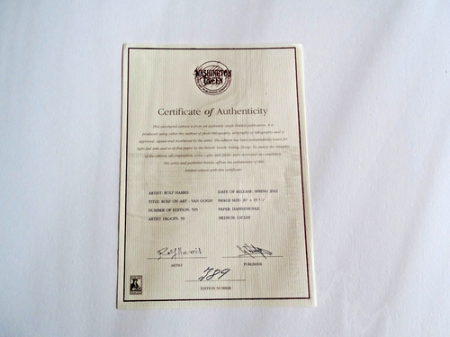 Rolf Harris Van Gogh Sunflowers 2002 Giclee limited edition print signed art - Picture 4 of 5