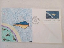 US 1962 Mercury Space Mission Hand Colored Cover  Limited , Cape Canaveral 