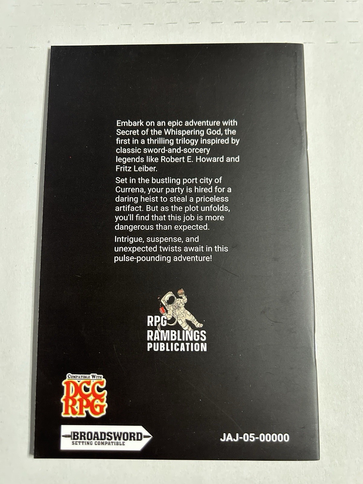 Dungeon Crawl Classics DCC Secret of the Whispering God Level 1 City Adventure