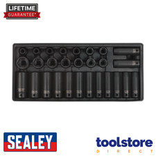 Sealey TBT24 28pc 1/2"Sq Drive Impact Socket Set with Tool Tray