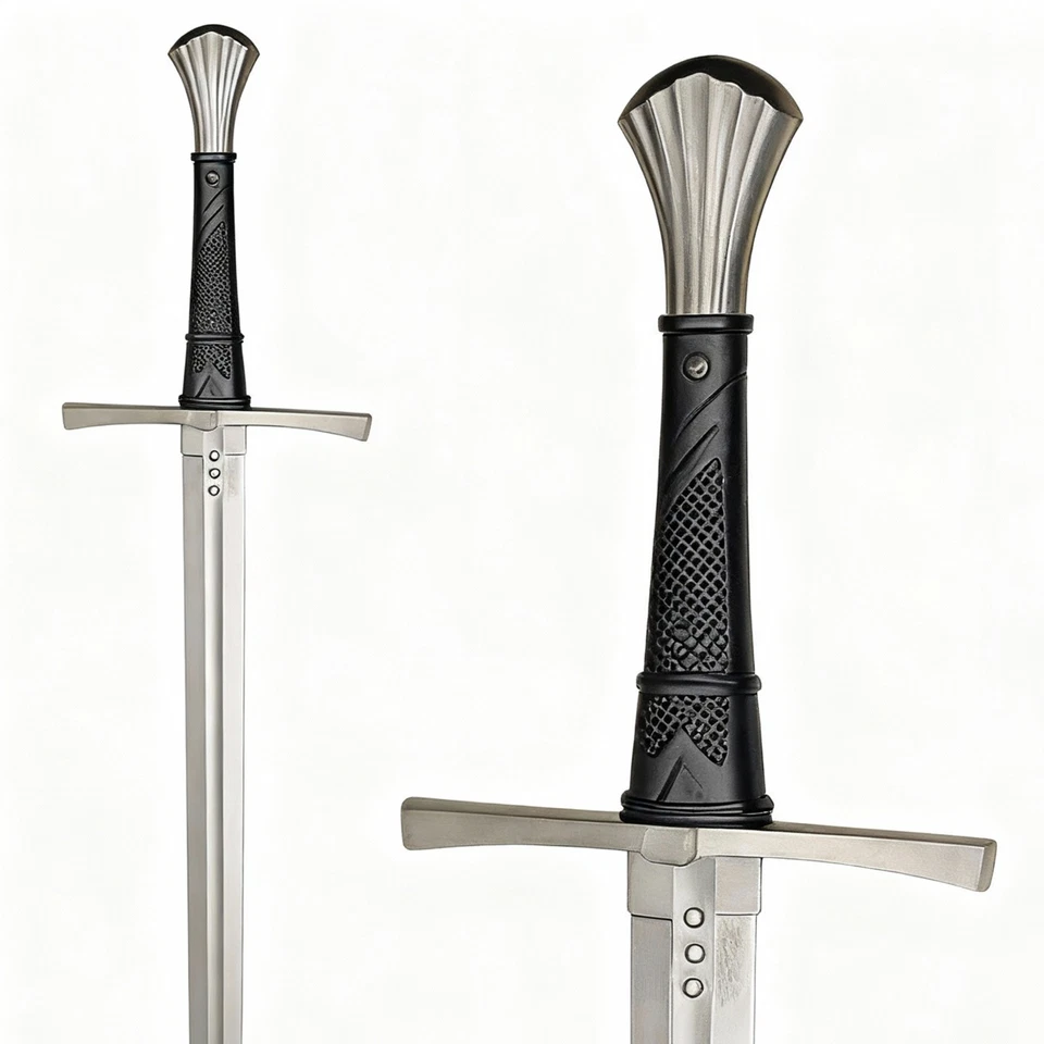 SD 43 pulgadas BTX Flor de Guerra Dos Espadas 1060 Hoja de Acero al Carbono Acero Inoxidable Stee Foto 3 de 4