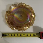 Vintage Carnival, Glass, Crimped, Hostess Plate