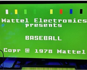 Major League Baseball Sears Tele-Games VTG 1978 Super Video Arcade Intellivision