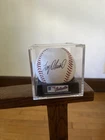 Autographed Baseball Ball in Clear Display Case, Signed Original Reprint