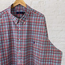 Polo Ralph Lauren Button Down Shirt Long Sleeve Colorful Plaid Stretch Mens 4XB