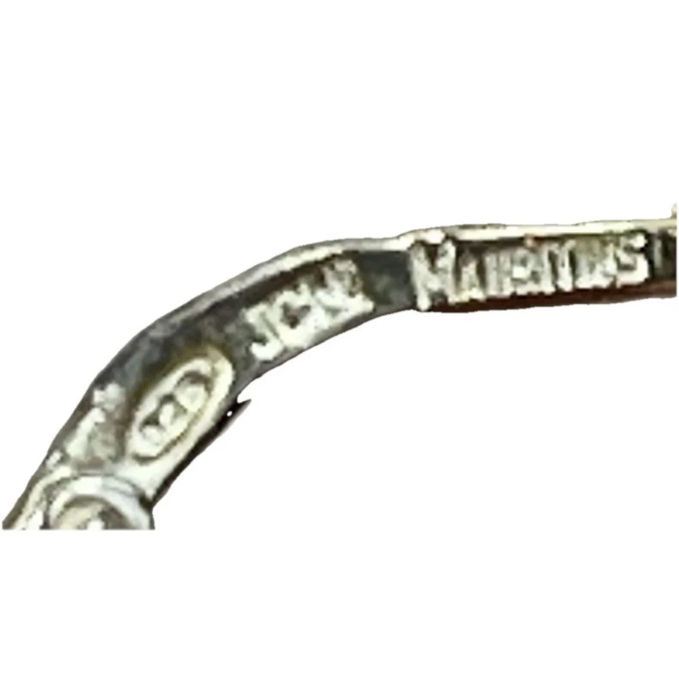 Chunky Sterling Silver Hoop Earrings - Signed 925 JCM Mauritius - 6.8g Vintage - Image 3 of 4