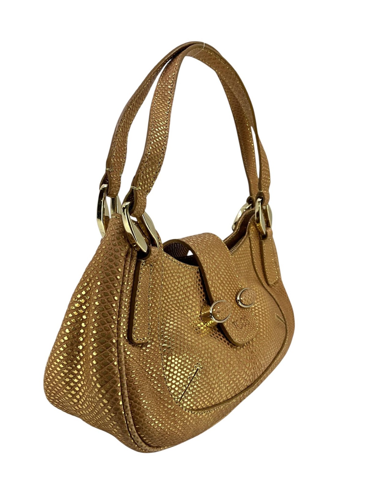 TOD'S Embossed Python Mini Handbag - image 4