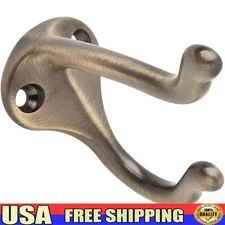 Brass All-Purpose Hook Traditional Design Door Mount Hardware 3in Projection New