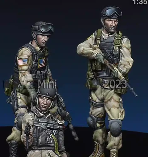 1/35 Resin Modern US Army Special Forces 3 Soldiers unpainted unassembled