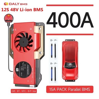 Daly BMS 12S 48V 400A BMS with 15A Parallel for Li-ion Battery