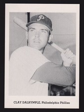 1958-65 JAY PUBLISHING Clay Dalrymple  PHILLIES  5x7 PICTURE PACK PHOTO  EX  A