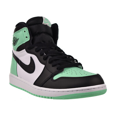 Air Jordan 1 Retro High OG Green Glow Men's Shoes White-Black