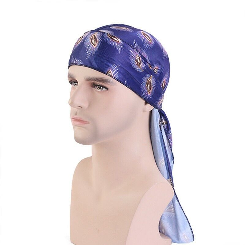 Pack of 12 Durag Headwrap Headscarf Bandana Doo Rag Long Tail