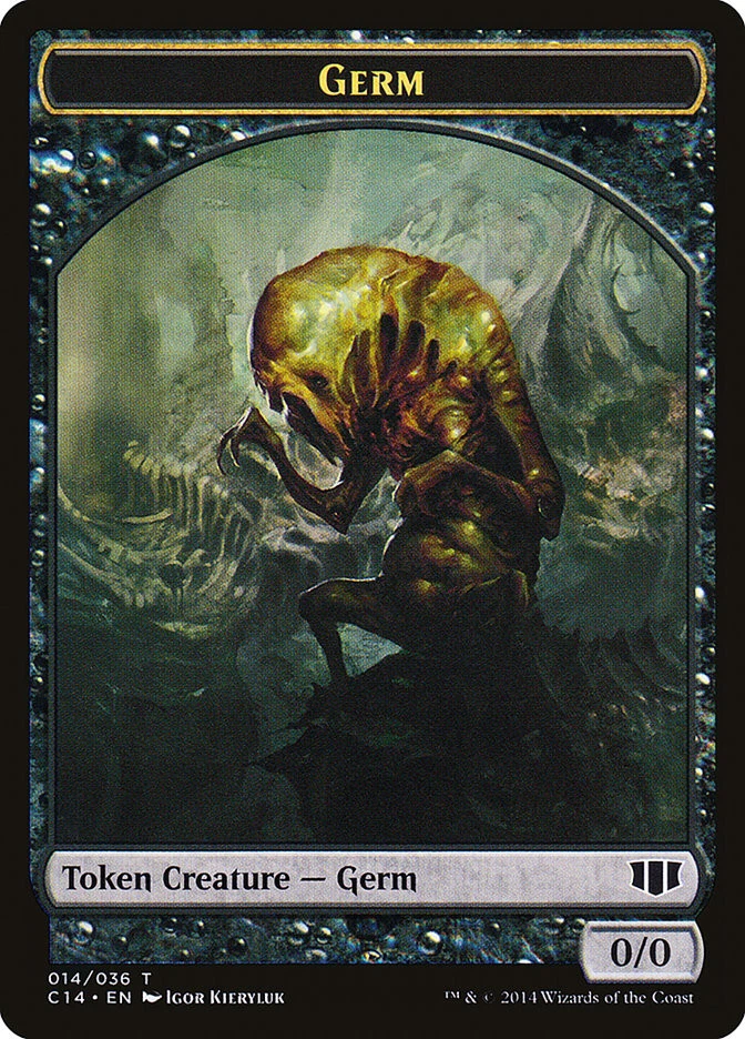 MTG {Stoneforged Blade Token} // {Germ Token}  - Commander 2014 #T30T14 - Image 2 of 2