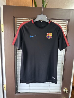 Authentic Nike 2018-2019 FC Barcelona Black Training Top Soccer