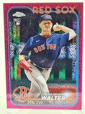 Brandon Walter 2024 Topps Chrome Rookie Magenta Speckle 206/350 Boston Red Sox